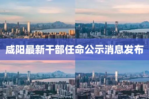 咸阳最新干部任命公示消息发布