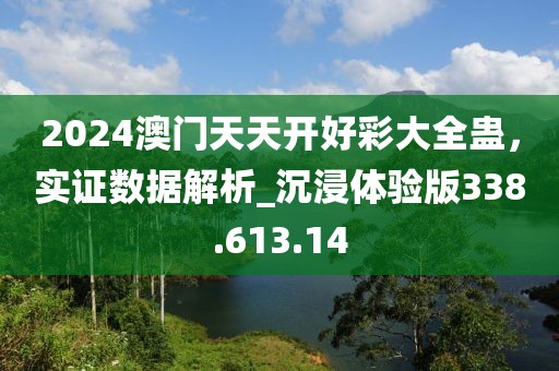 2024澳门天天开好彩大全蛊，实证数据解析_沉浸体验版338.613.14