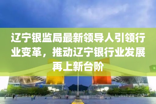辽宁银监局最新领导人引领行业变革，推动辽宁银行业发展再上新台阶