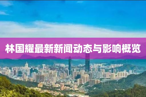 林国耀最新新闻动态与影响概览