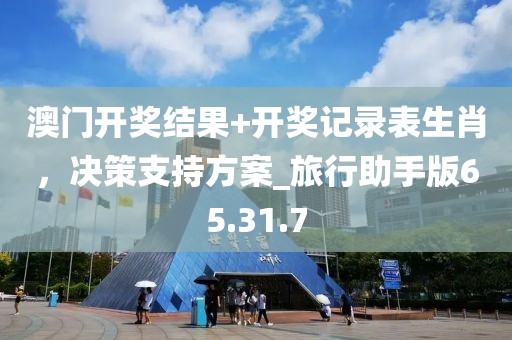 澳门开奖结果+开奖记录表生肖，决策支持方案_旅行助手版65.31.7
