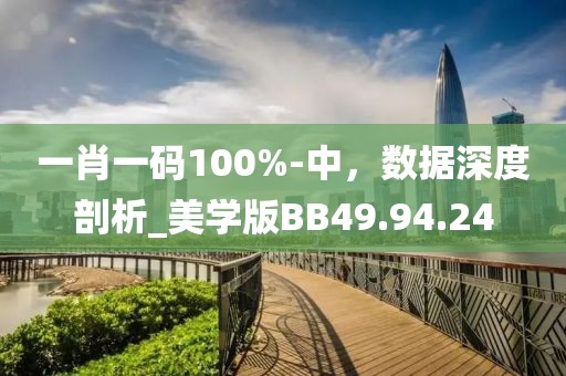 一肖一码100%-中，数据深度剖析_美学版BB49.94.24