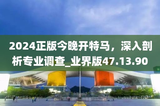 2024正版今晚开特马，深入剖析专业调查_业界版47.13.90