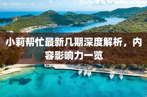 小莉帮忙最新几期深度解析，内容影响力一览