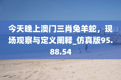 今天晚上澳门三肖兔羊蛇，现场观察与定义阐释_仿真版95.88.54