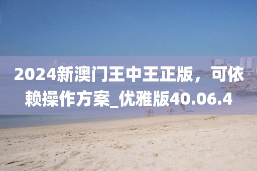 2024新澳门王中王正版，可依赖操作方案_优雅版40.06.4