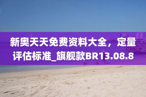 新奥天天免费资料大全，定量评估标准_旗舰款BR13.08.8