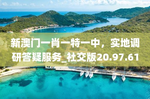 新澳门一肖一特一中，实地调研答疑服务_社交版20.97.61
