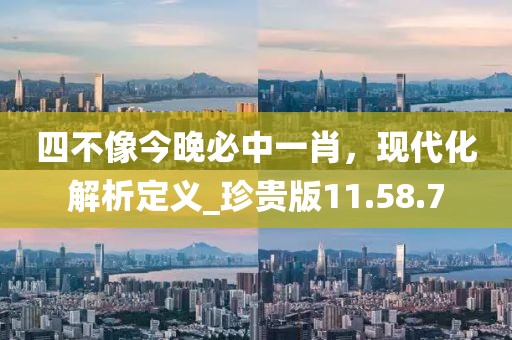 四不像今晚必中一肖，现代化解析定义_珍贵版11.58.7