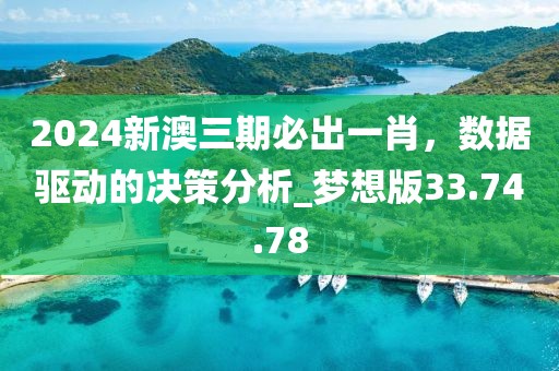 2024新澳三期必出一肖，数据驱动的决策分析_梦想版33.74.78