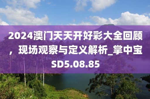 2024澳门天天开好彩大全回顾，现场观察与定义解析_掌中宝SD5.08.85