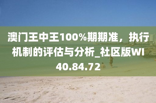 澳门王中王100%期期准，执行机制的评估与分析_社区版WI40.84.72