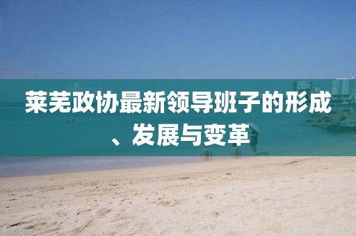 莱芜政协最新领导班子的形成、发展与变革